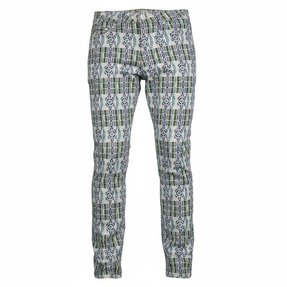 Tory Burch Pants - Tory Burch Printed Women's Size 28 Geometric Pattern Skinny‎ Jeans 27" Inseam